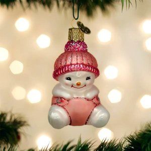 Snow Baby Girl Christmas Ornament with Keepsake Box | Old World Christmas | NWT